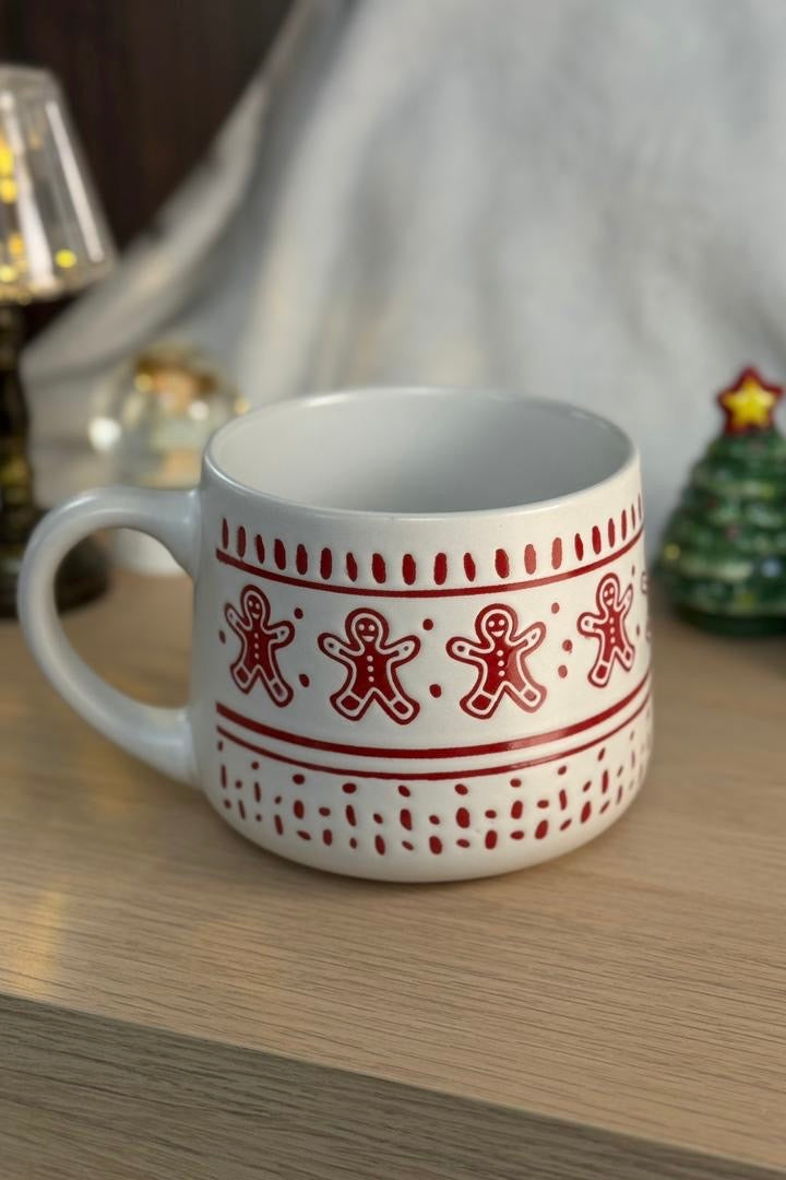 Red stitch mug