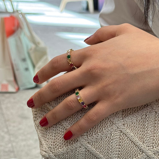 Crystal Rainbow Ring