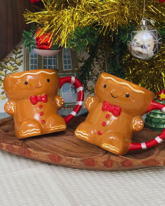 Gingerbread Bow Tie Mug