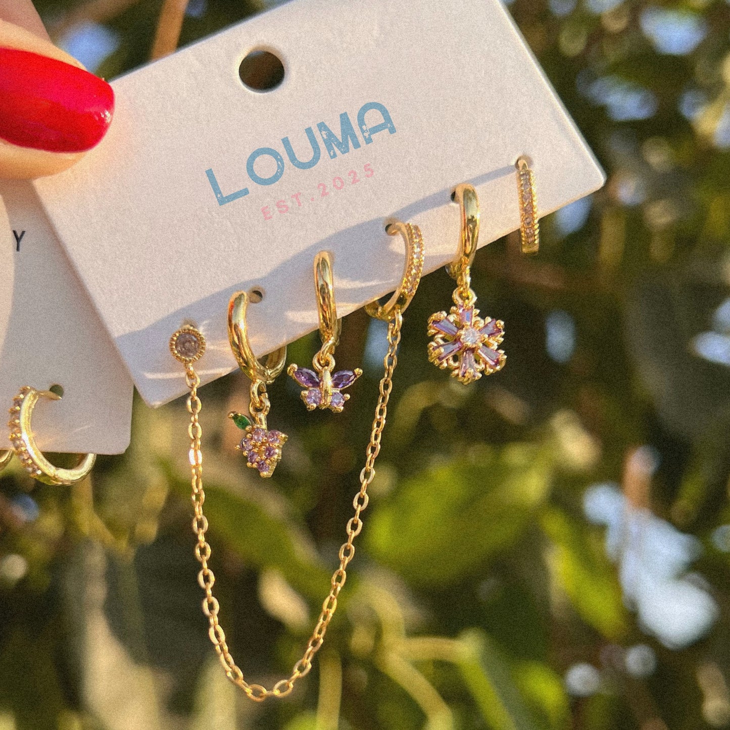 Glimmer Stack Earrings