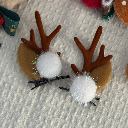 Christmas hair clips