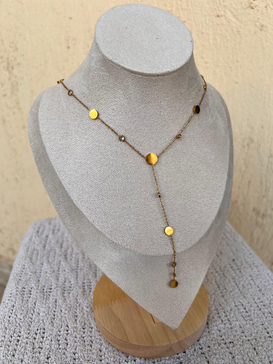 Dot drop necklace