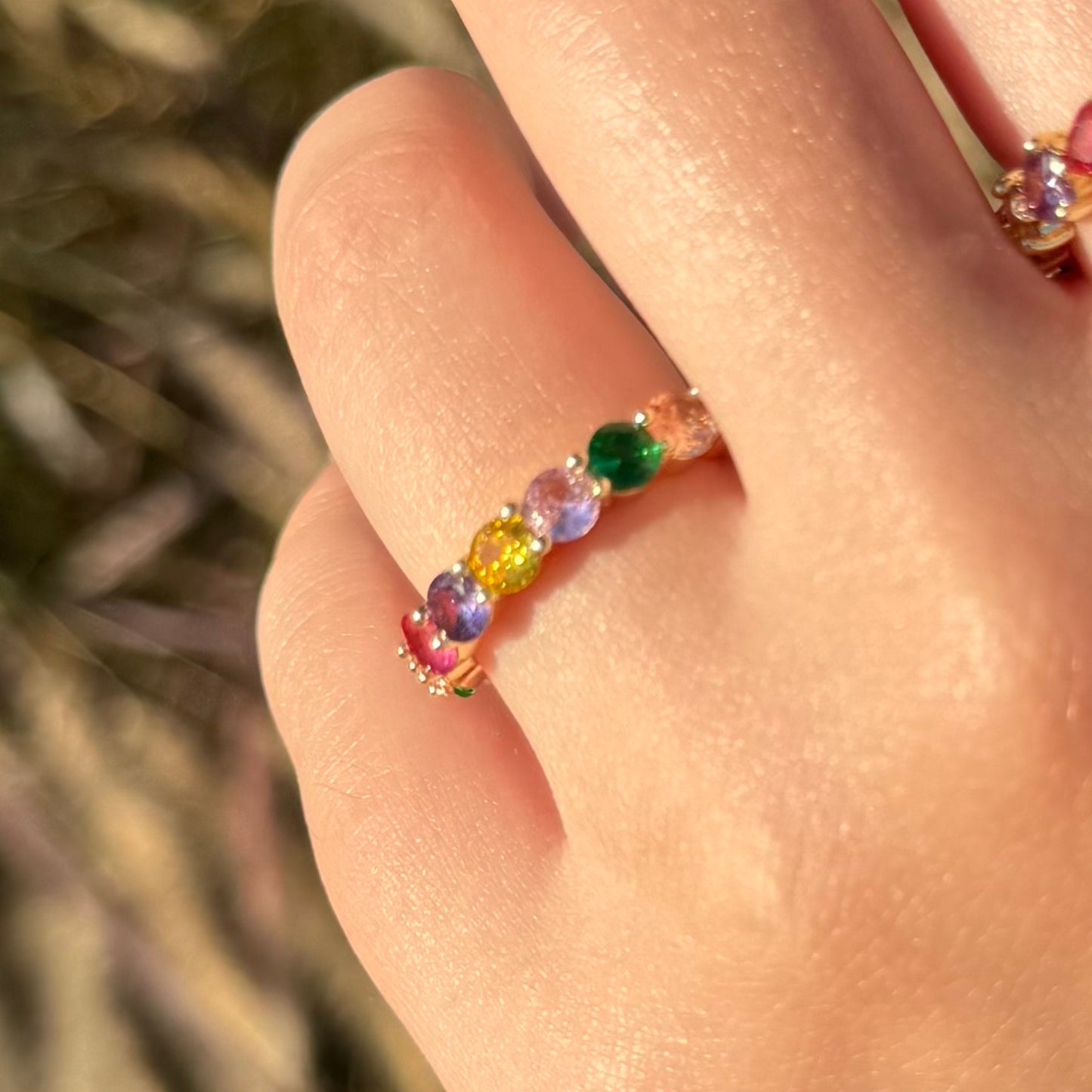 Crystal Rainbow Ring