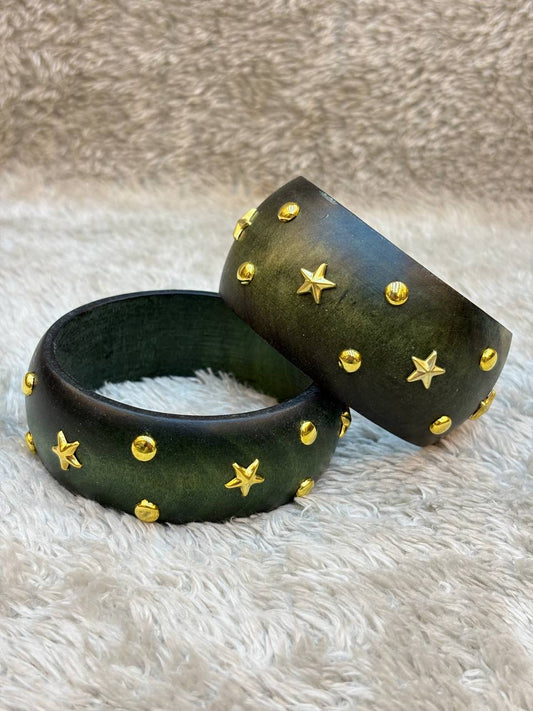 wooden star bangle #2