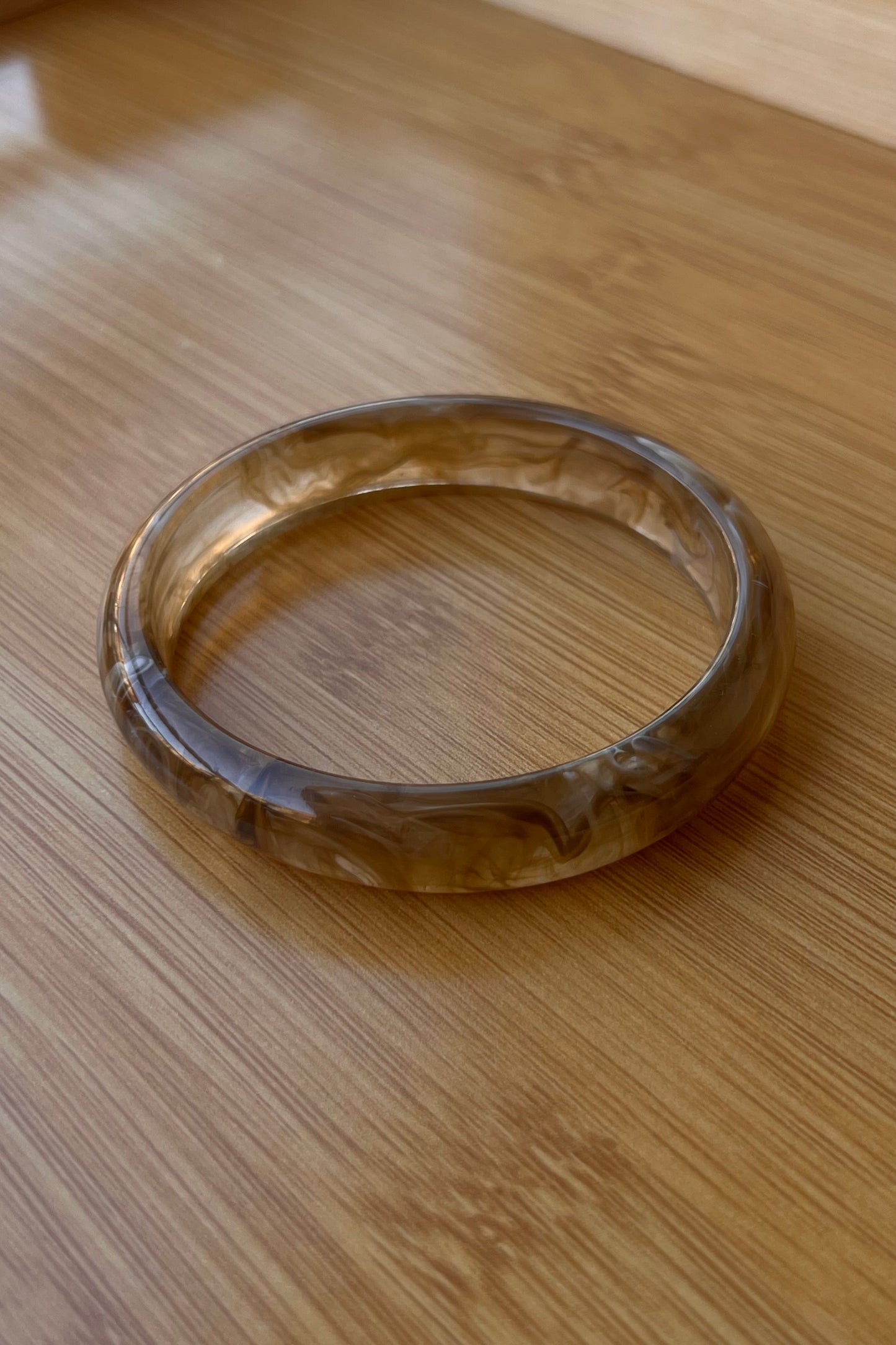 Smokey amber bangle