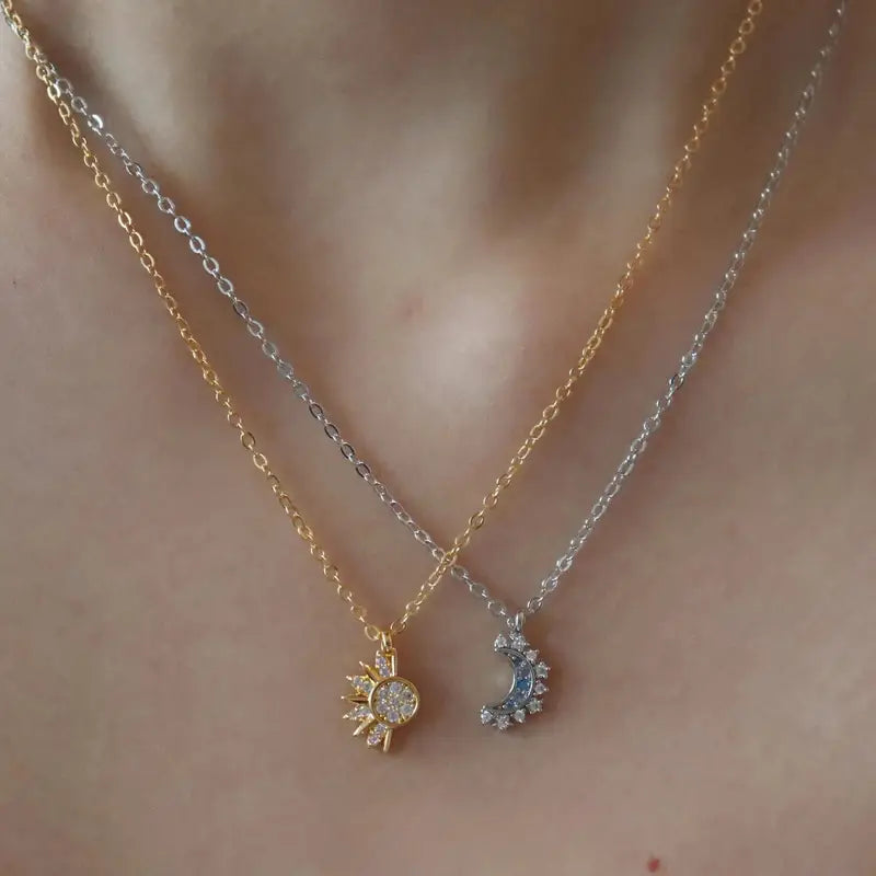 Sun & Moon - friendship necklace