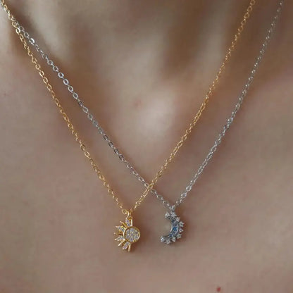 Sun & Moon - friendship necklace