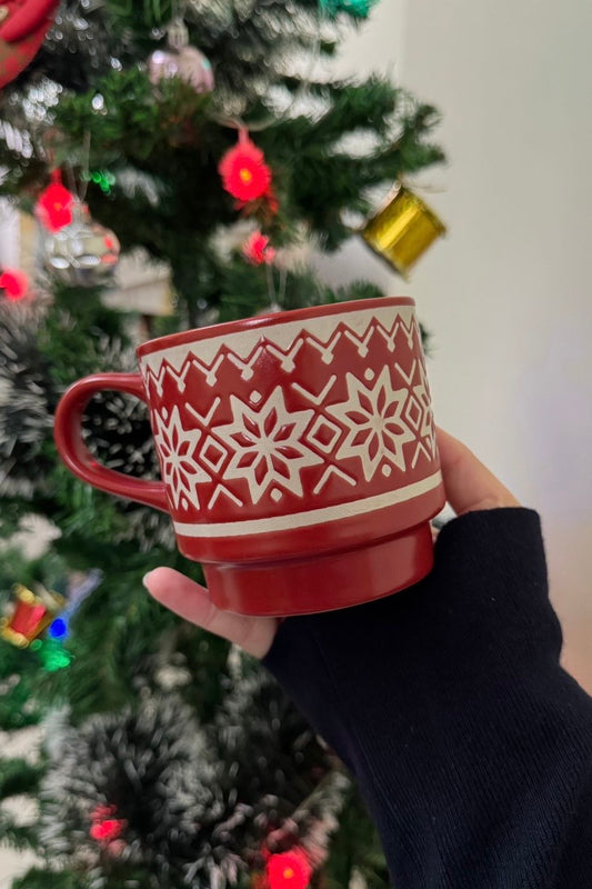 Winter geometric mug