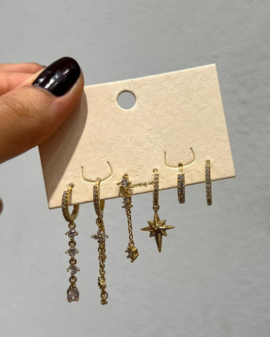 Crystal Drop Earring Set