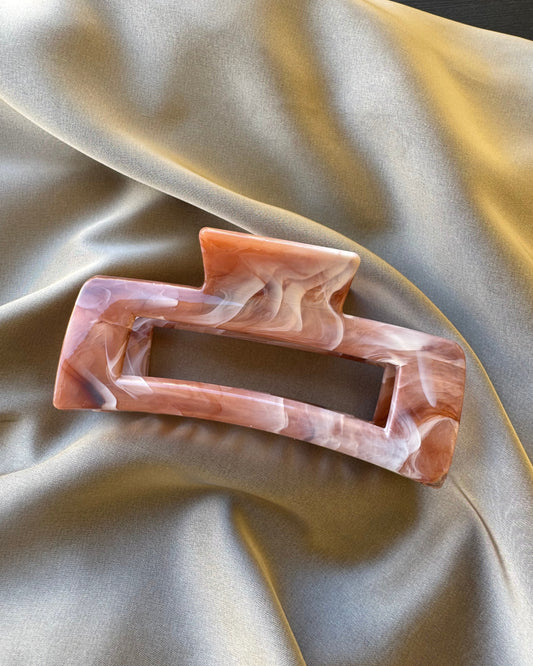 Espresso Marble Clawclip