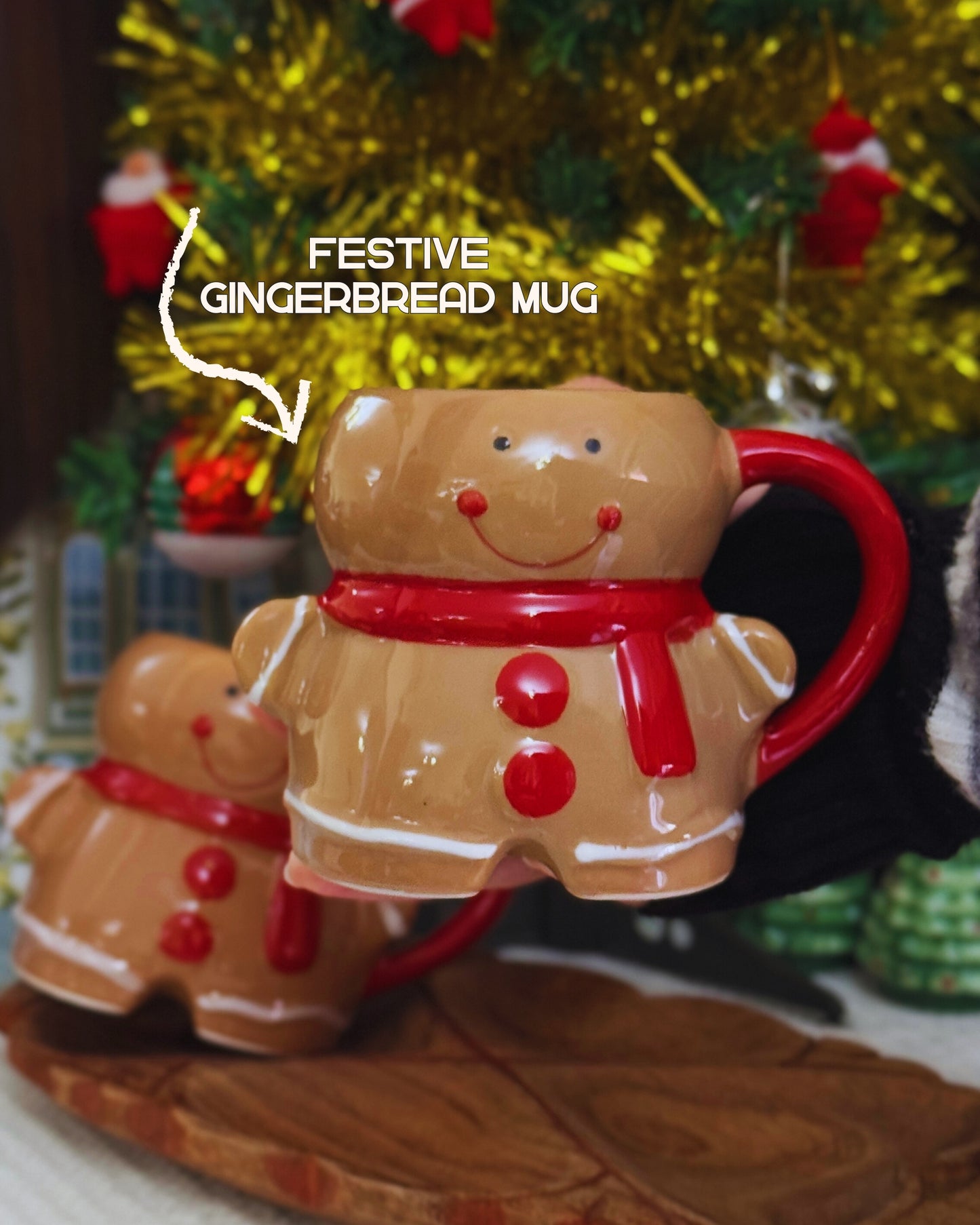 Festive Gingerbread Mug
