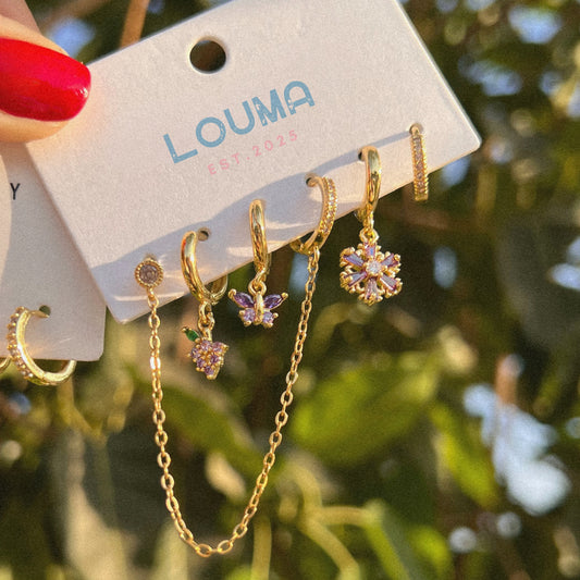 Glimmer Stack Earrings