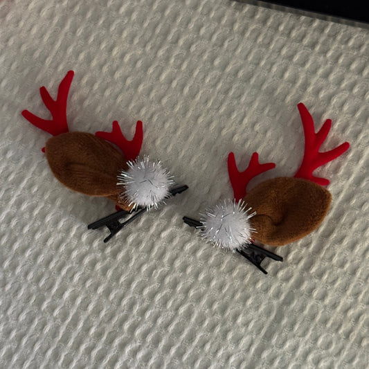 Christmas hair clips