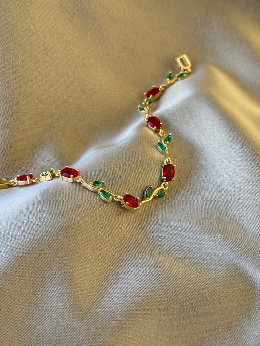 Red rose bracelet