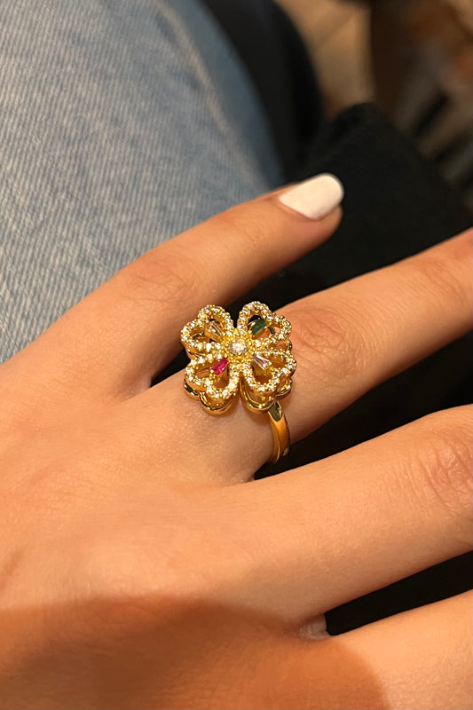 Fidget Ring - clover