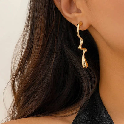 Wave Drop Earrings