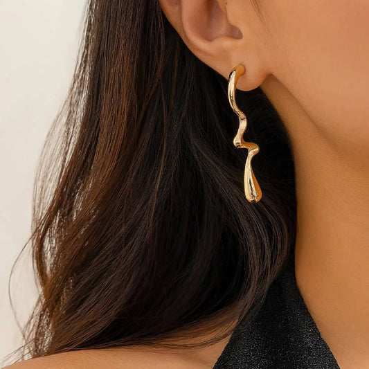 Wave Drop Earrings