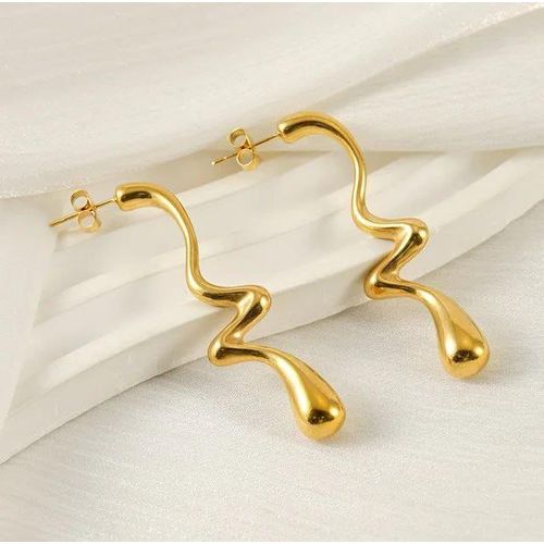 Wave Drop Earrings