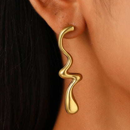 Wave Drop Earrings