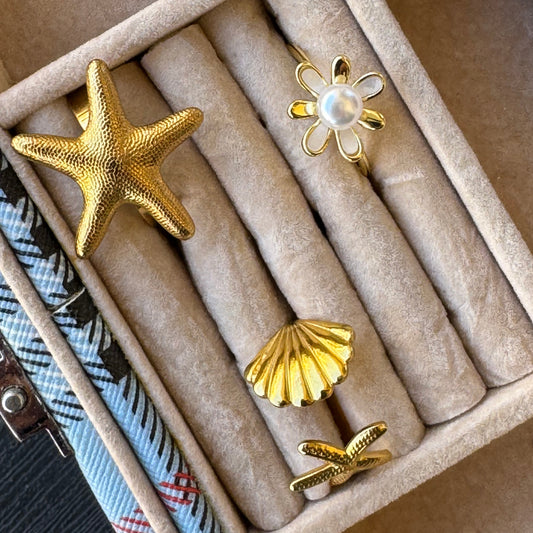 Seashell Star Ring